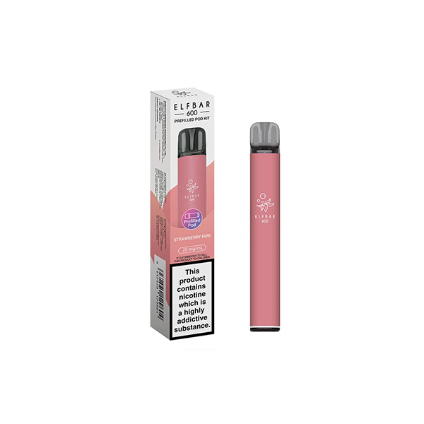 20mg Elf Bar 600 Prefilled Pod Vape Kit 600 Puffs