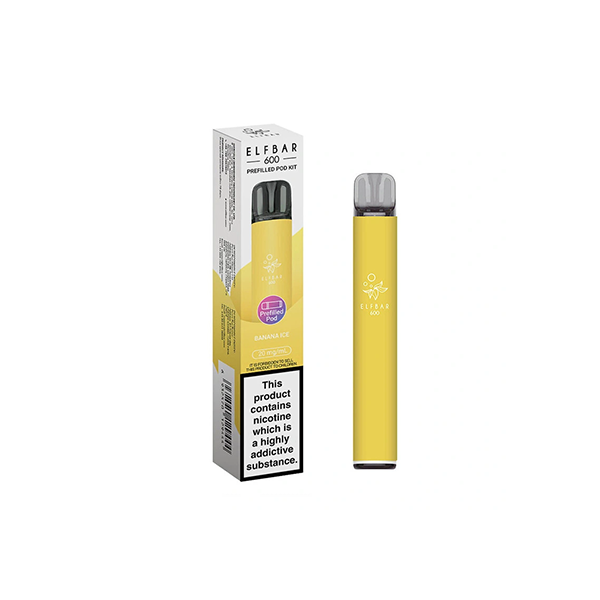 20mg Elf Bar 600 Prefilled Pod Vape Kit 600 Puffs