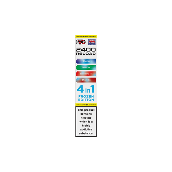 20mg IVG 2400 Reload Multi Edition Prefilled Pods 2ml 2400 Puffs - 4 Pcs