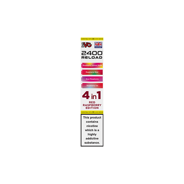 20mg IVG 2400 Reload Multi Edition Prefilled Pods 2ml 2400 Puffs - 4 Pcs