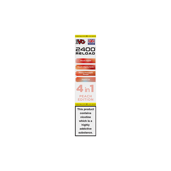 20mg IVG 2400 Reload Multi Edition Prefilled Pods 2ml 2400 Puffs - 4 Pcs