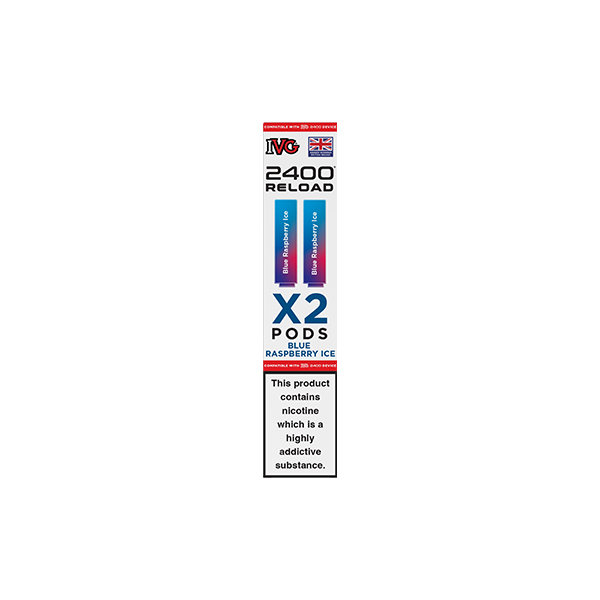 20mg IVG 2400 Reload Prefilled Pods 2ml 2400 Puffs - 2 Pcs