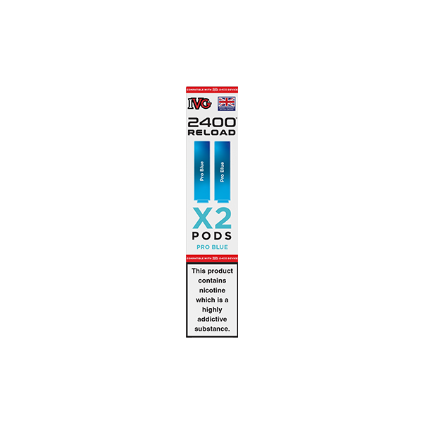 20mg IVG 2400 Reload Prefilled Pods 2ml 2400 Puffs - 2 Pcs