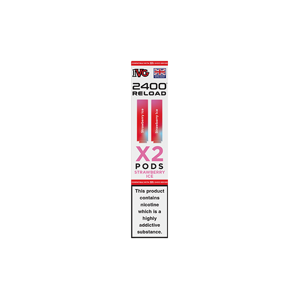 20mg IVG 2400 Reload Prefilled Pods 2ml 2400 Puffs - 2 Pcs