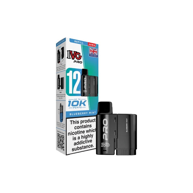 20mg I VG Pro 12 Refill Pod Pack 10000 Puffs