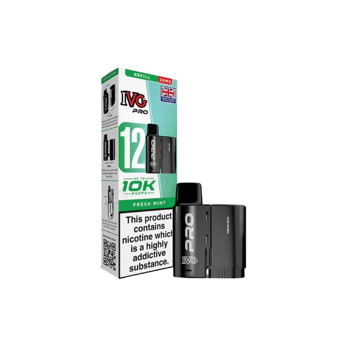 20mg IVG Pro 12 Refill Pod Pack 10000 Puffs
