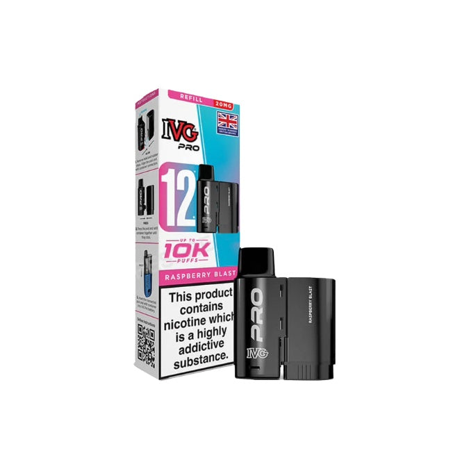 20mg IVG Pro 12 Refill Pod Pack 10000 Puffs