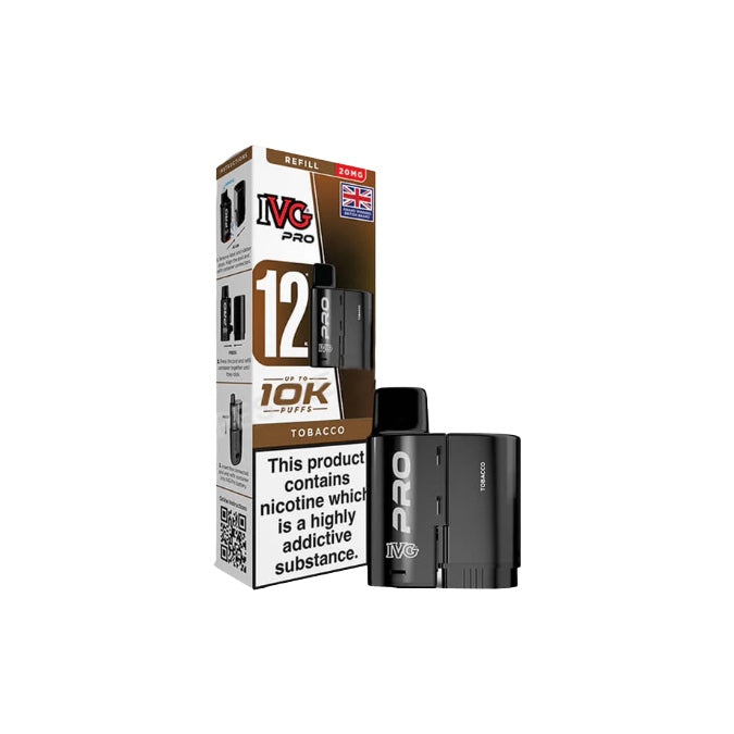 20mg IVG Pro 12 Refill Pod Pack 10000 Puffs
