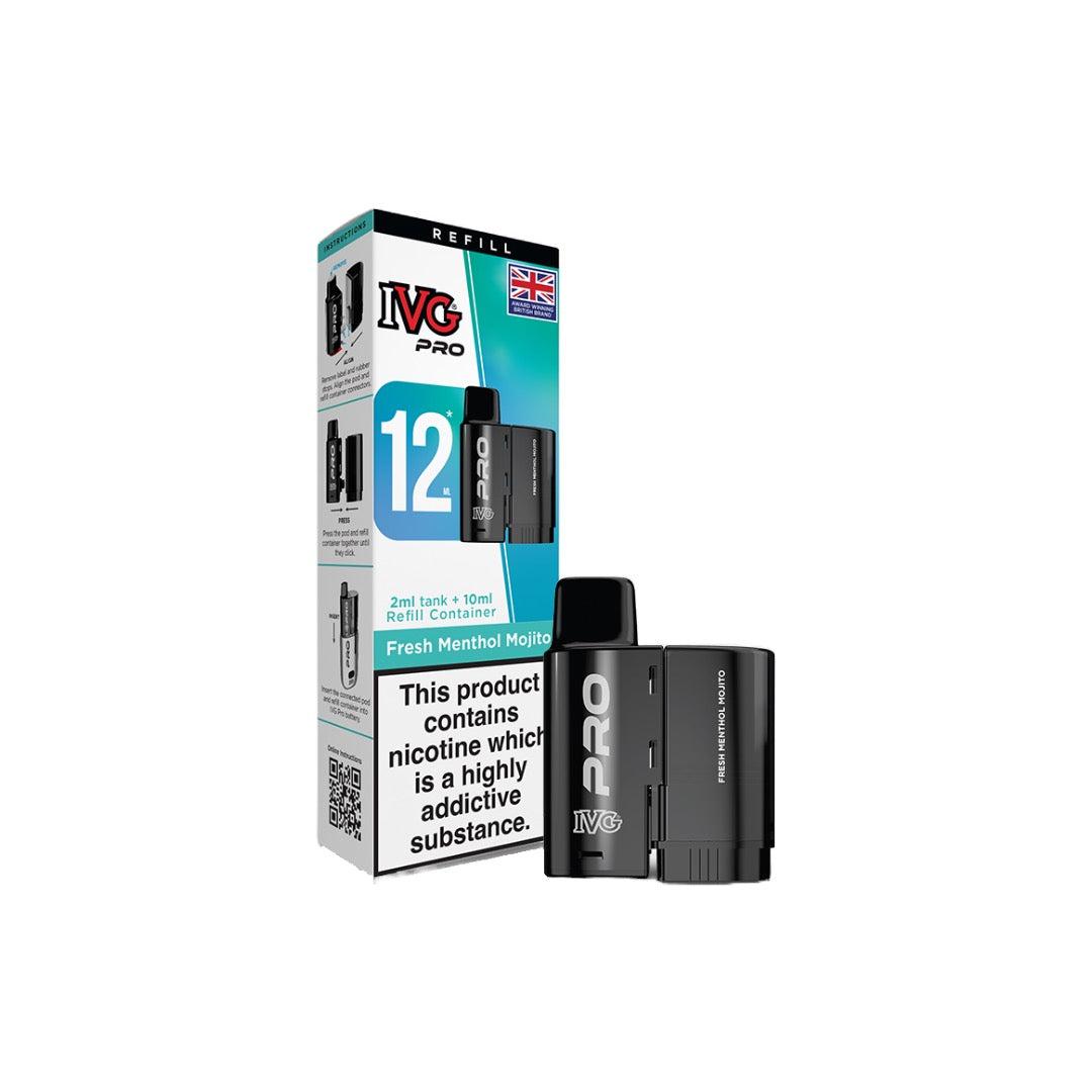 20mg IVG Pro 12 Refill Pod Pack 10000 Puffs