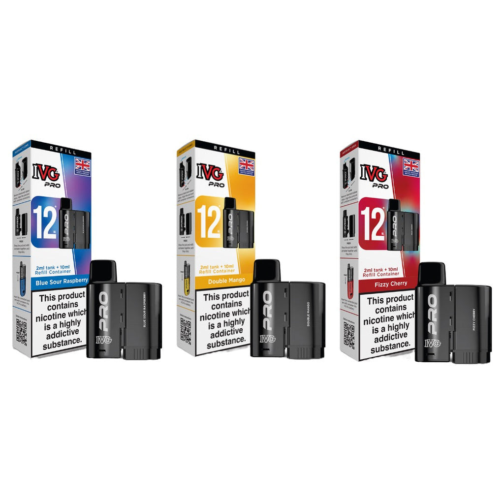 20mg IVG Pro 12 Refill Pod Pack 10000 Puffs