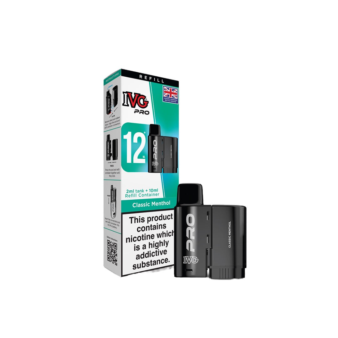 20mg I VG Pro 12 Refill Pod Pack 10000 Puffs