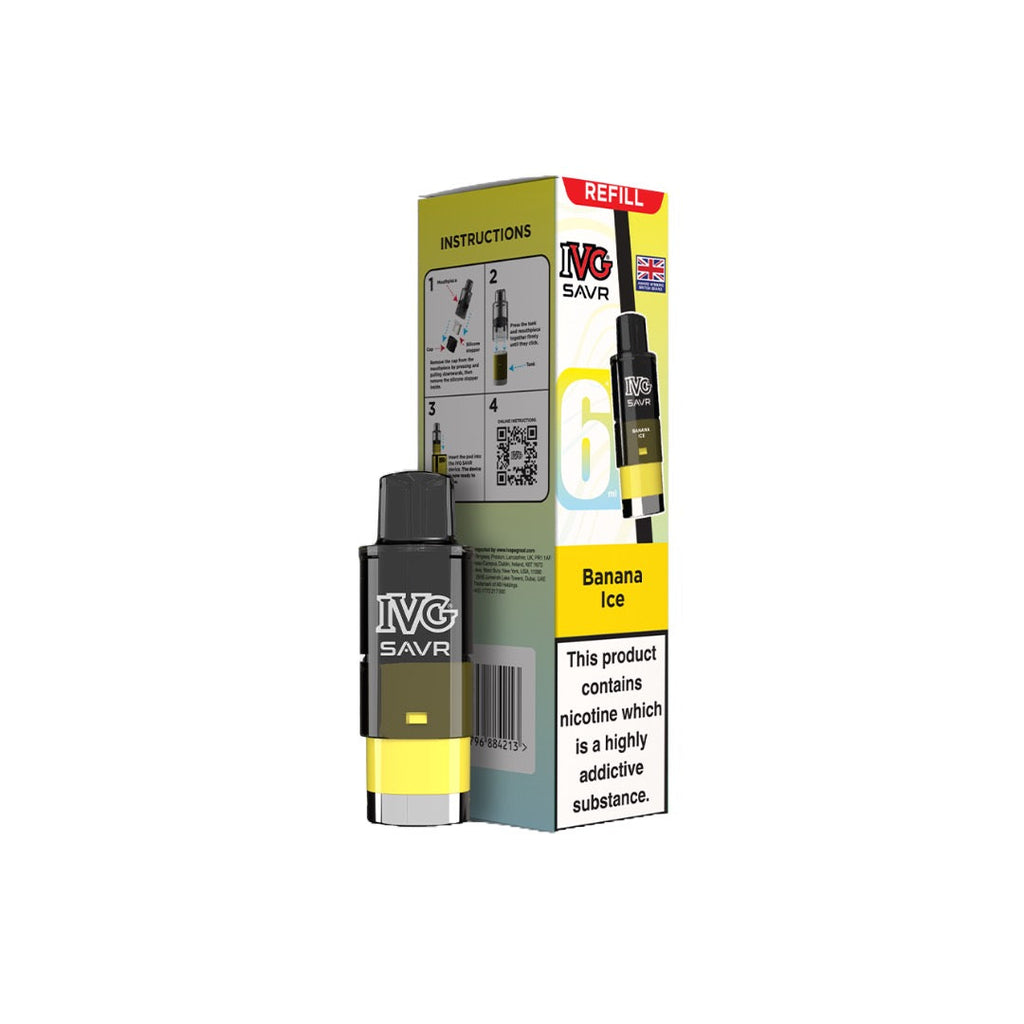20mg I VG SAVR Refill Pod Pack 3000 Puffs
