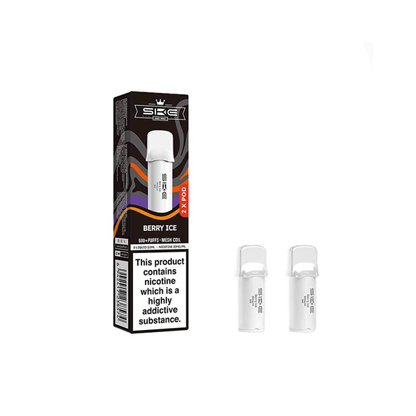 20mg SKE Crystal Pro Replacement Prefilled Pods 2ml 1200 Puffs - 2 Pcs