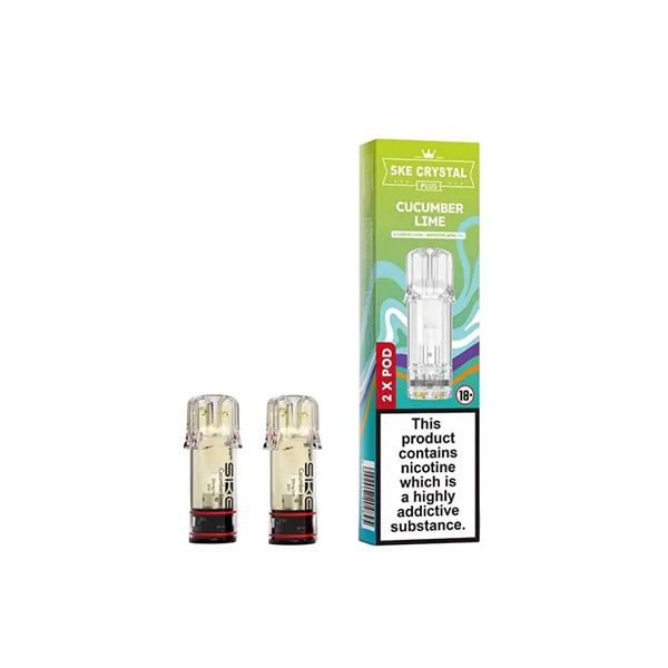 20mg SKE Crystal Plus Replacement Pods 1.1Ω 2ml 1200 Puffs - 2Pcs