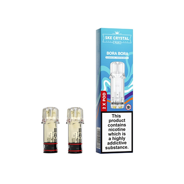 20mg SKE Crystal Plus Replacement Pods 1.1Ω 2ml 1200 Puffs - 2Pcs