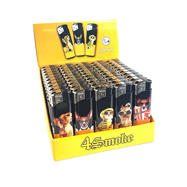 50 x 4Smoke Electronic Printed Lighters - YZ218DK