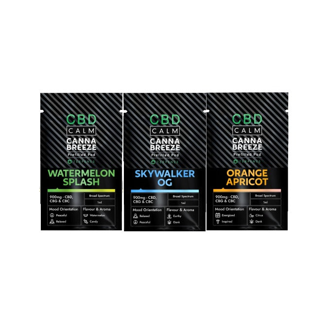 900mg CBD Calm Cannabreeze Prefilled Pod