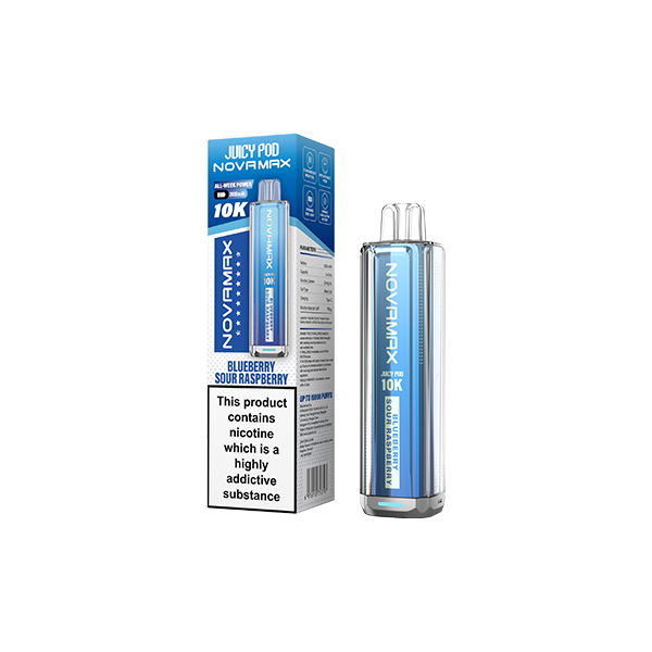 20mg Juicy Pod Novamax Disposable Pod Vape Kit 10000 Puffs