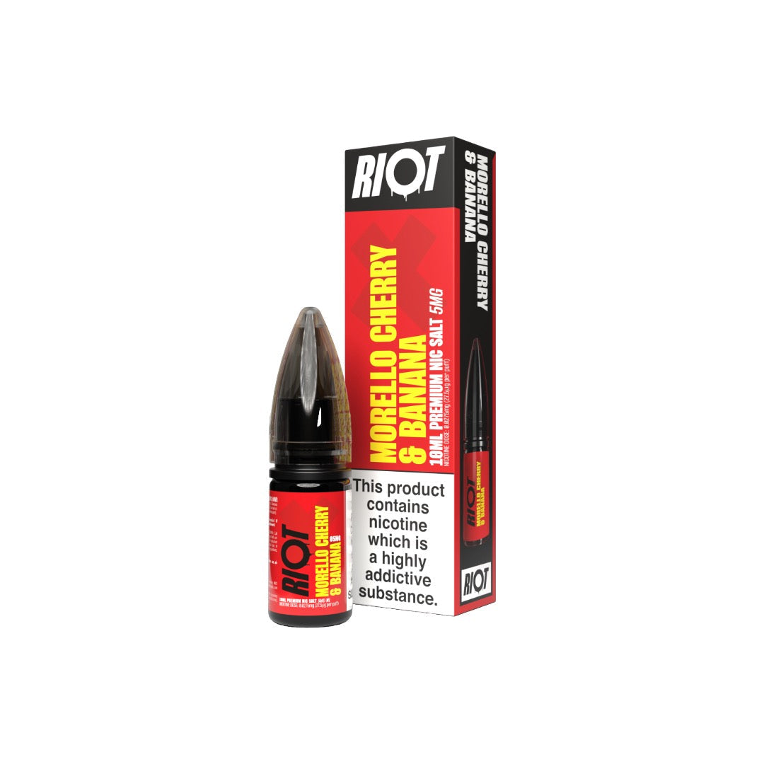 5mg RIOT X Premium Nic Salts - 10ml