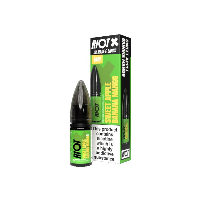 5mg RIOT X Premium Nic Salts - 10ml