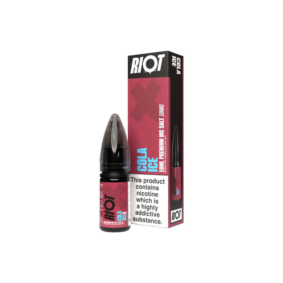 10mg RIOT X Premium Nic Salts - 10ml