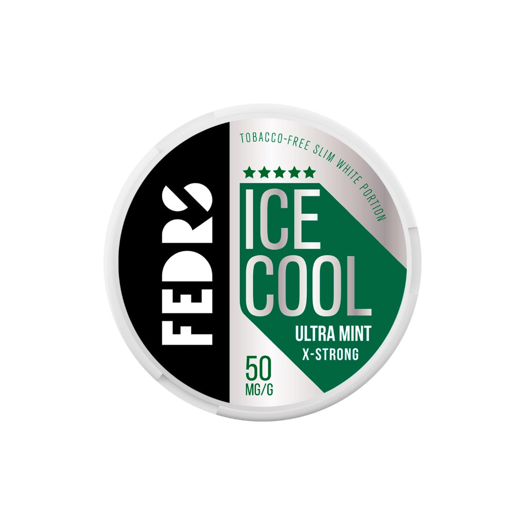 50mg FEDRS Ice Cool X-Strong Nicotine Pouch - 20 Pouches