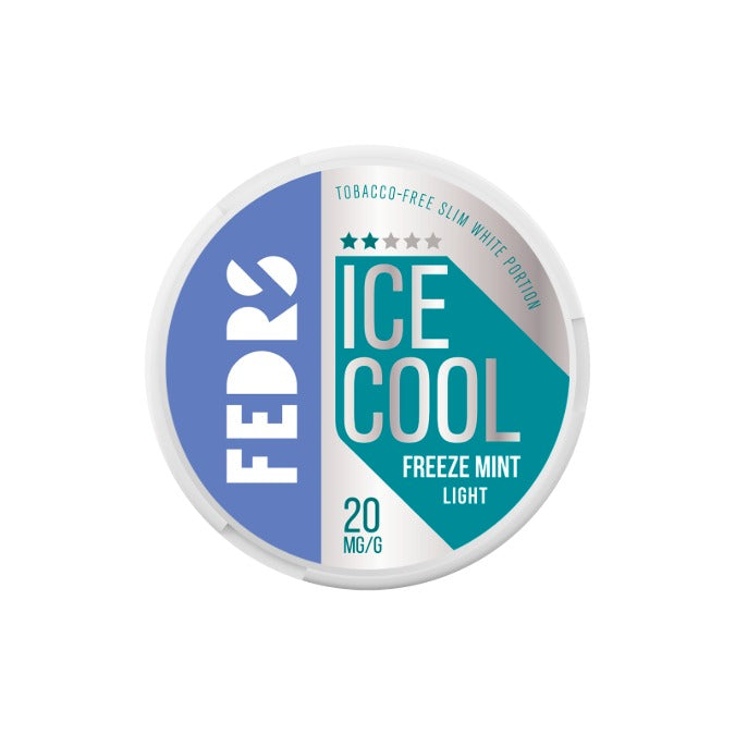 20mg FEDRS Ice Cool Light Nicotine Pouches - 20 Pouches