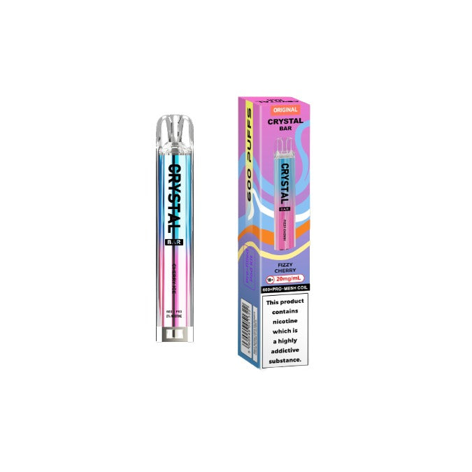 20mg Crystal Bar Original 600 Prefilled Pod Vape Kit