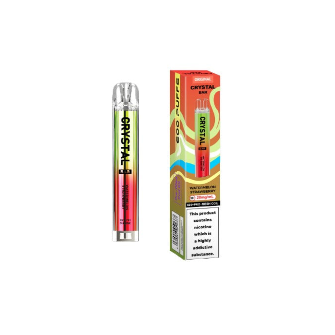 20mg Crystal Bar Original 600 Prefilled Pod Vape Kit