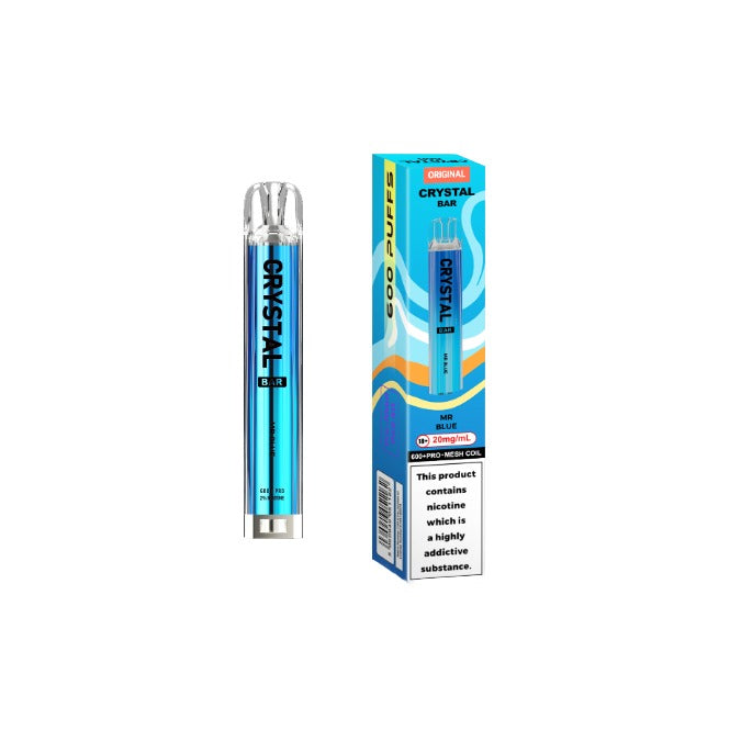 20mg Crystal Bar Original 600 Prefilled Pod Vape Kit