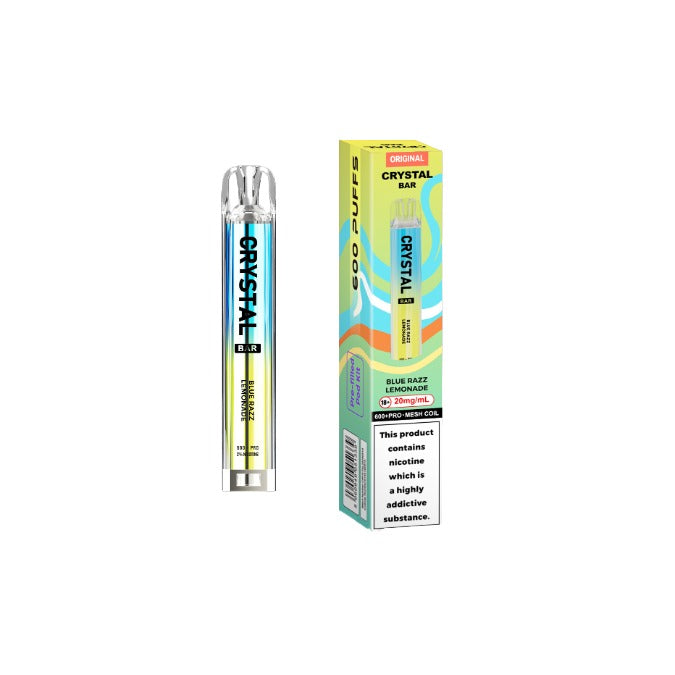 20mg Crystal Bar Original 600 Prefilled Pod Vape Kit