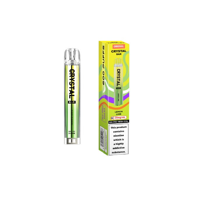 20mg Crystal Bar Original 600 Prefilled Pod Vape Kit