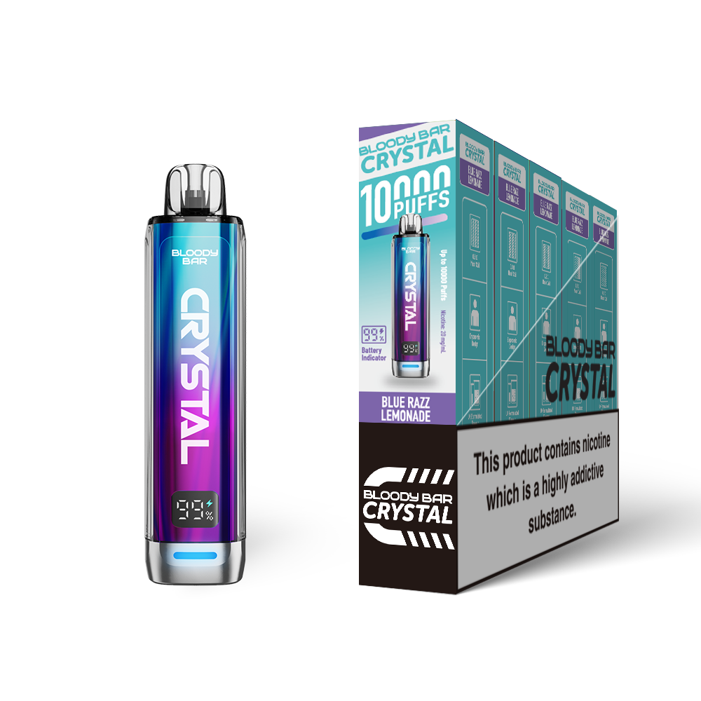 20mg Bloody Bar Crystal 10K Prefilled Pod Vape Kit 10000 Puffs - 1 Pc
