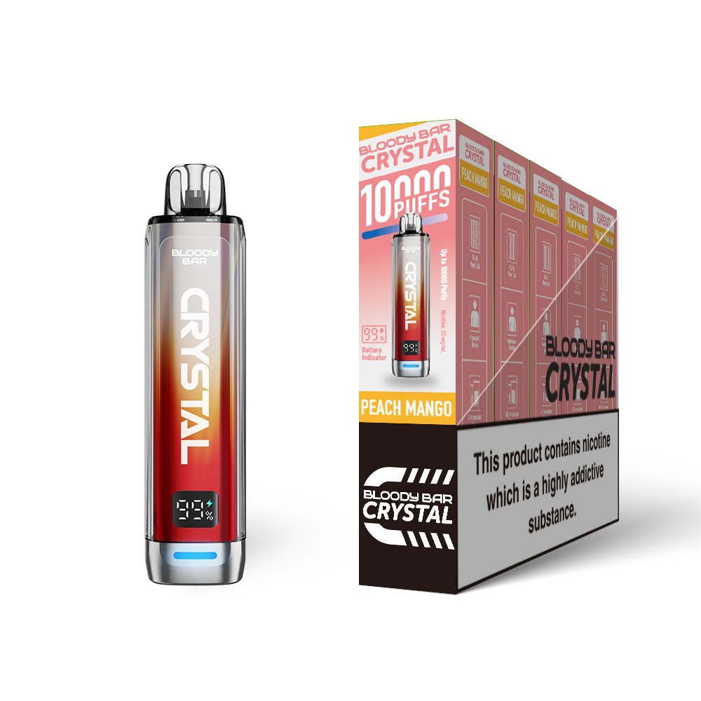 20mg Bloody Bar Crystal 10K Prefilled Pod Vape Kit 10000 Puffs - 1 Pc