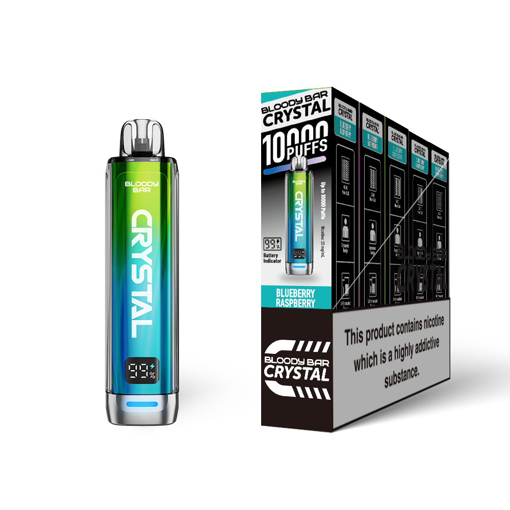20mg Bloody Bar Crystal 10K Prefilled Pod Vape Kit 10000 Puffs - 1 Pc
