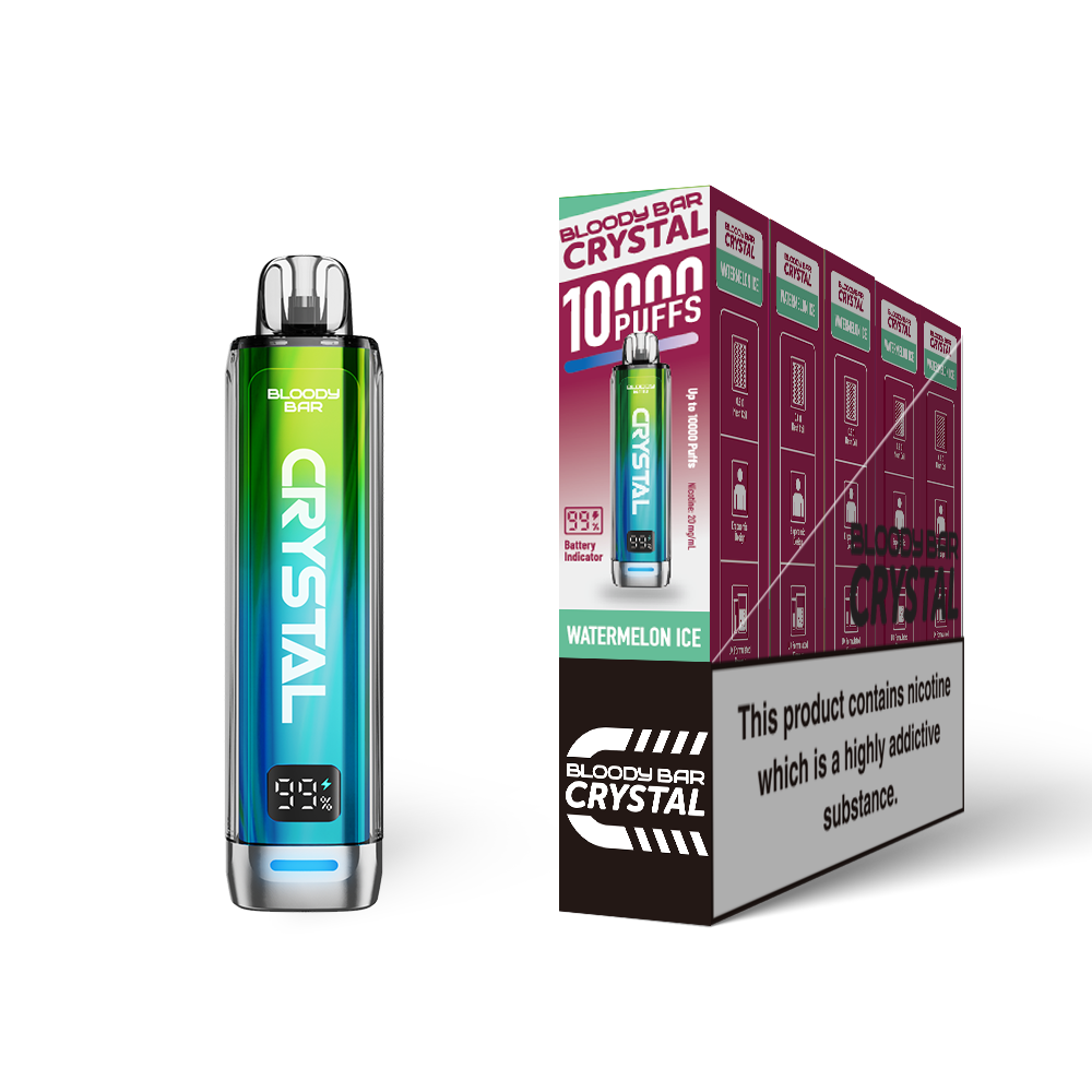 20mg Bloody Bar Crystal 10K Prefilled Pod Vape Kit 10000 Puffs - 1 Pc