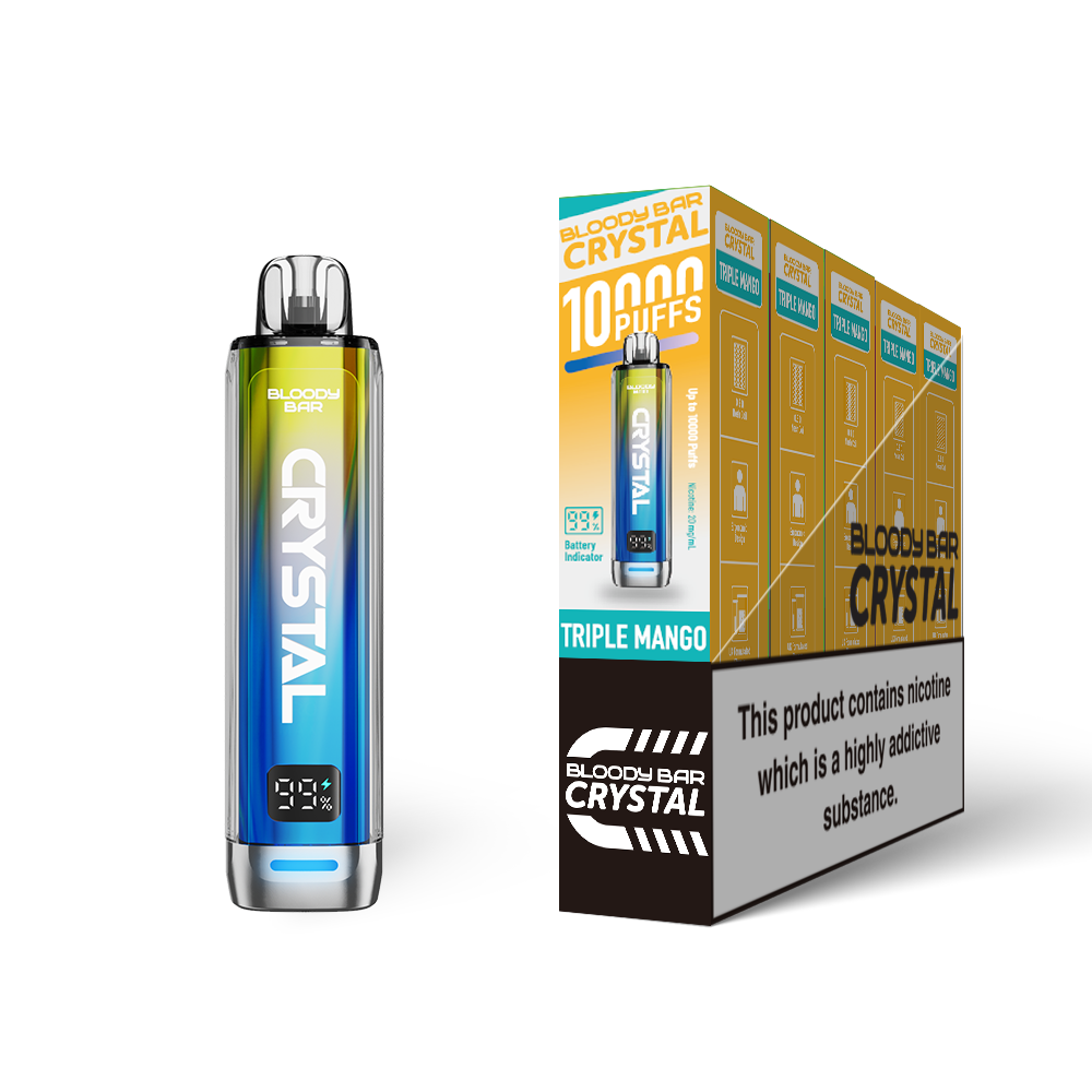 20mg Bloody Bar Crystal 10K Prefilled Pod Vape Kit 10000 Puffs - 1 Pc