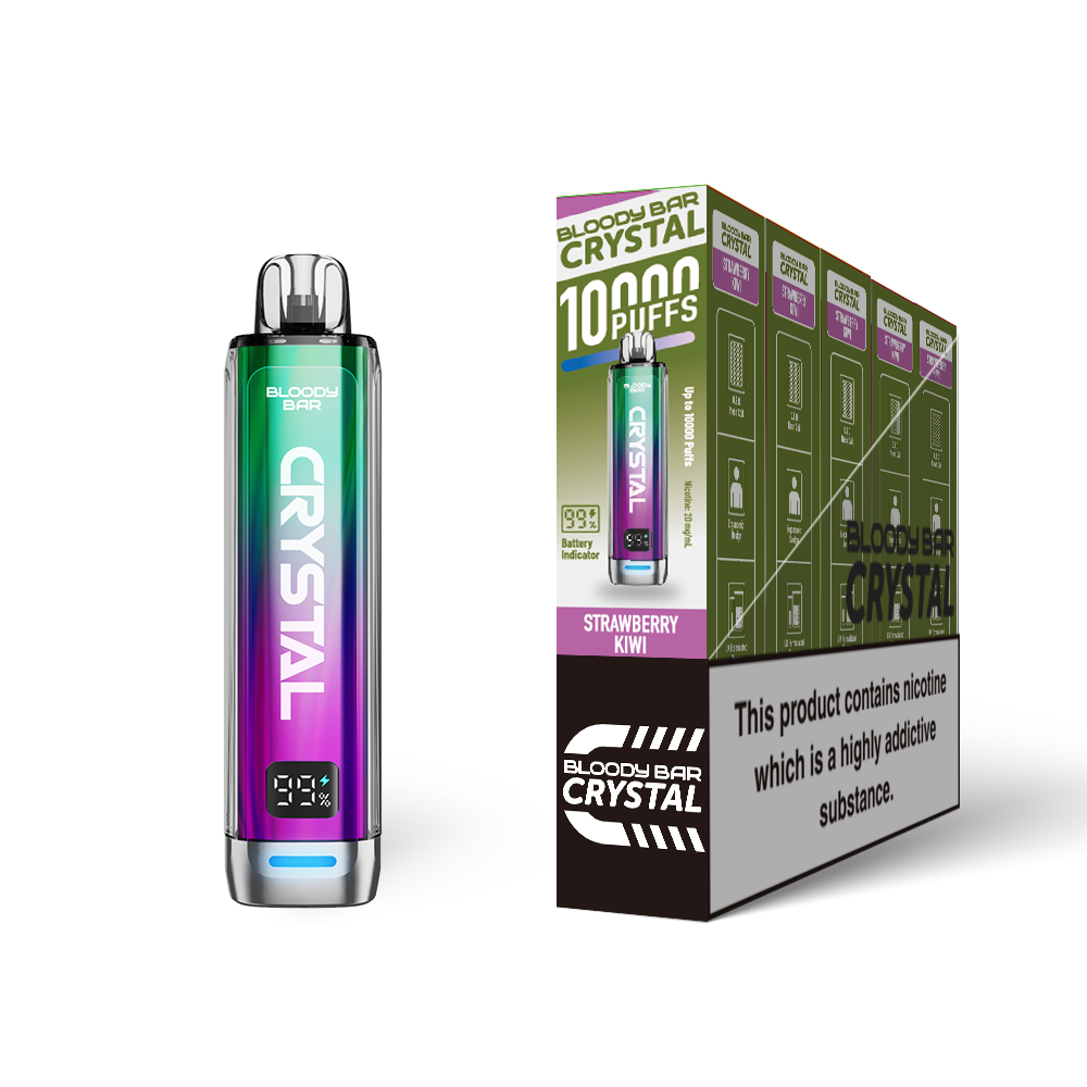 20mg Bloody Bar Crystal 10K Prefilled Pod Vape Kit 10000 Puffs - 1 Pc