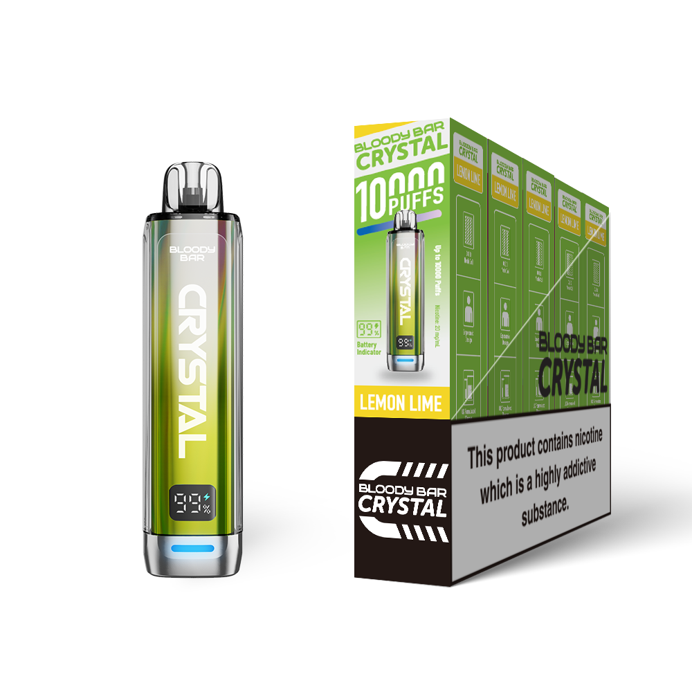 20mg Bloody Bar Crystal 10K Prefilled Pod Vape Kit 10000 Puffs - 1 Pc