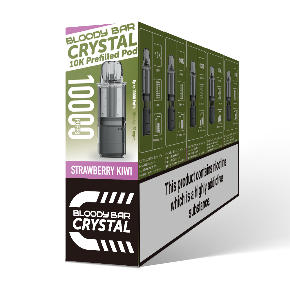 20mg Bloody Bar Crystal 10K Prefilled Pod 10000 Puffs - 1 Pc