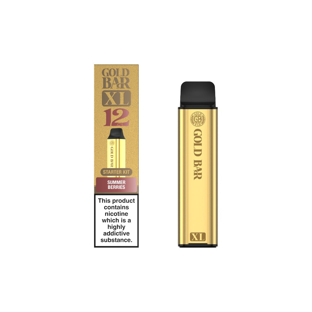 20mg Gold Bar XL Prefilled Pod Vape Kit 10000 Puffs