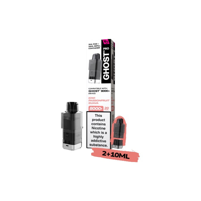 20mg Ghost Pro 8000+ By Vapes Bars Prefilled Pods