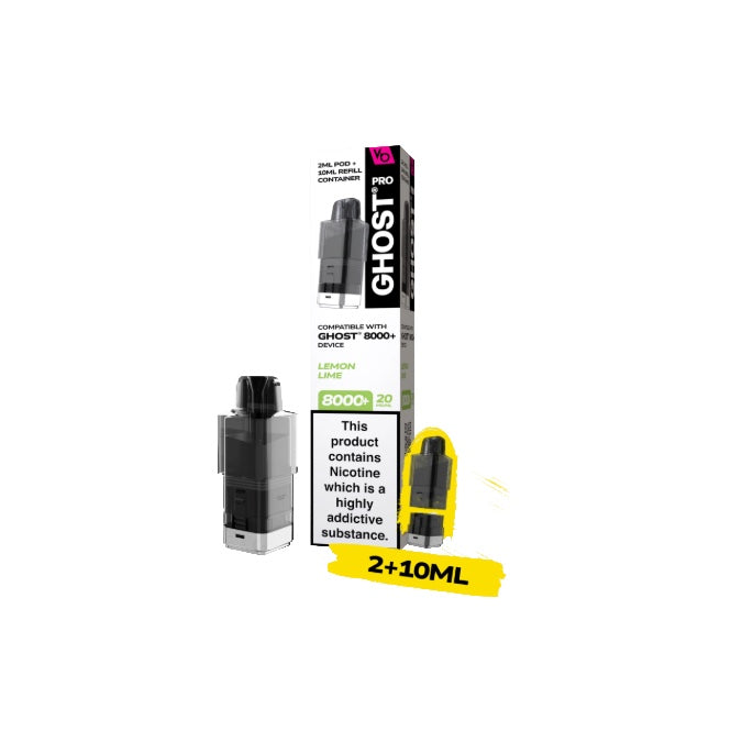 20mg Ghost Pro 8000+ By Vapes Bars Prefilled Pods