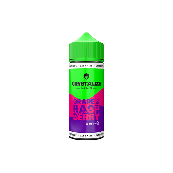 Sales de barra Crystalize de 0 mg, 120 ml de relleno largo (50 VG/50 PG)