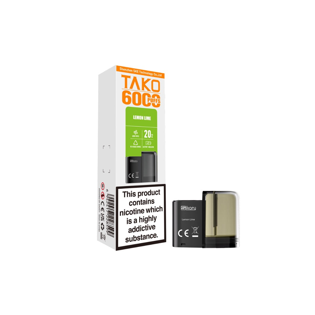20mg Sikary Tako SP6000 Prefilled Pods 6000 Puffs