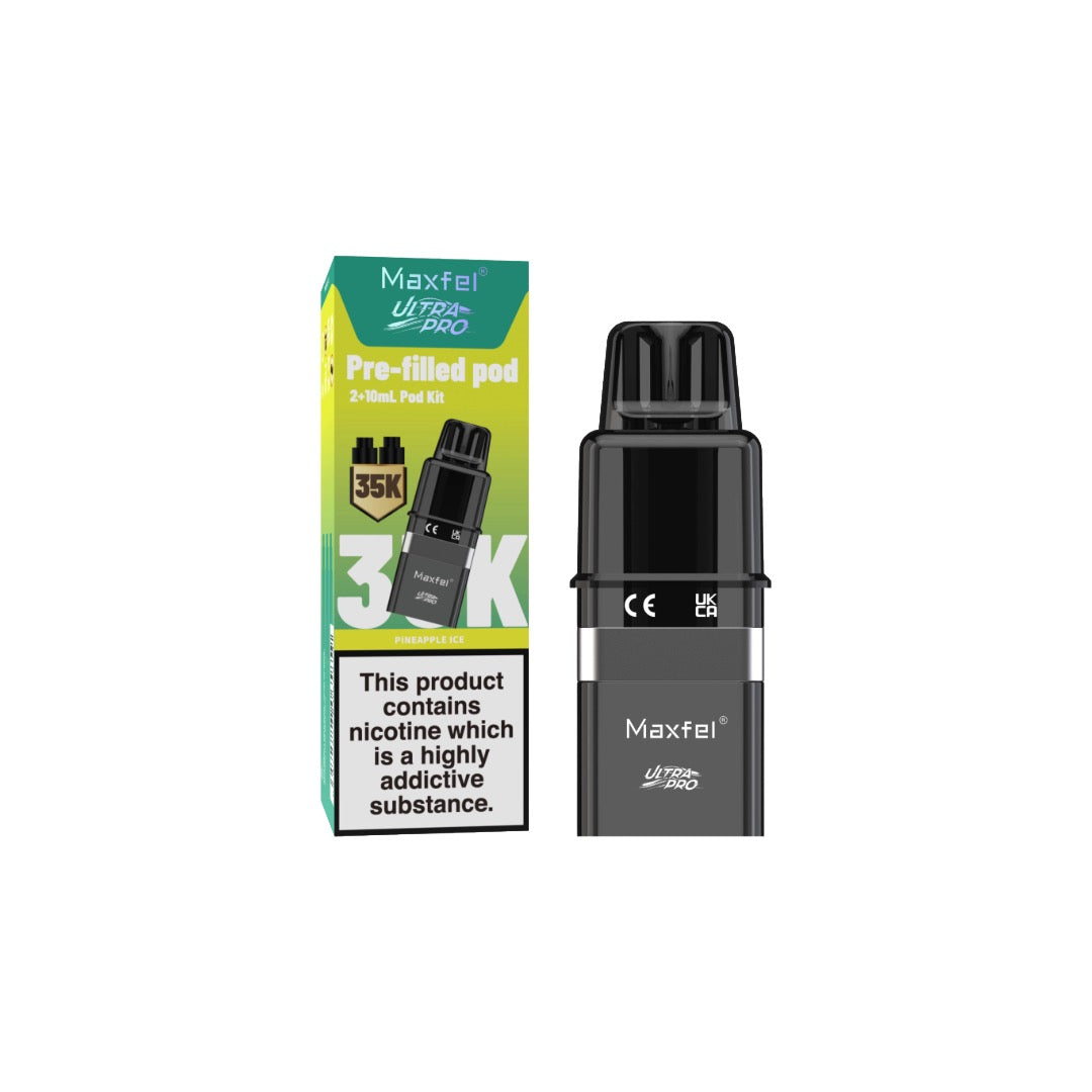 20mg Maxfel Ultra Pro Replacement Prefilled Pods 17500 Puffs