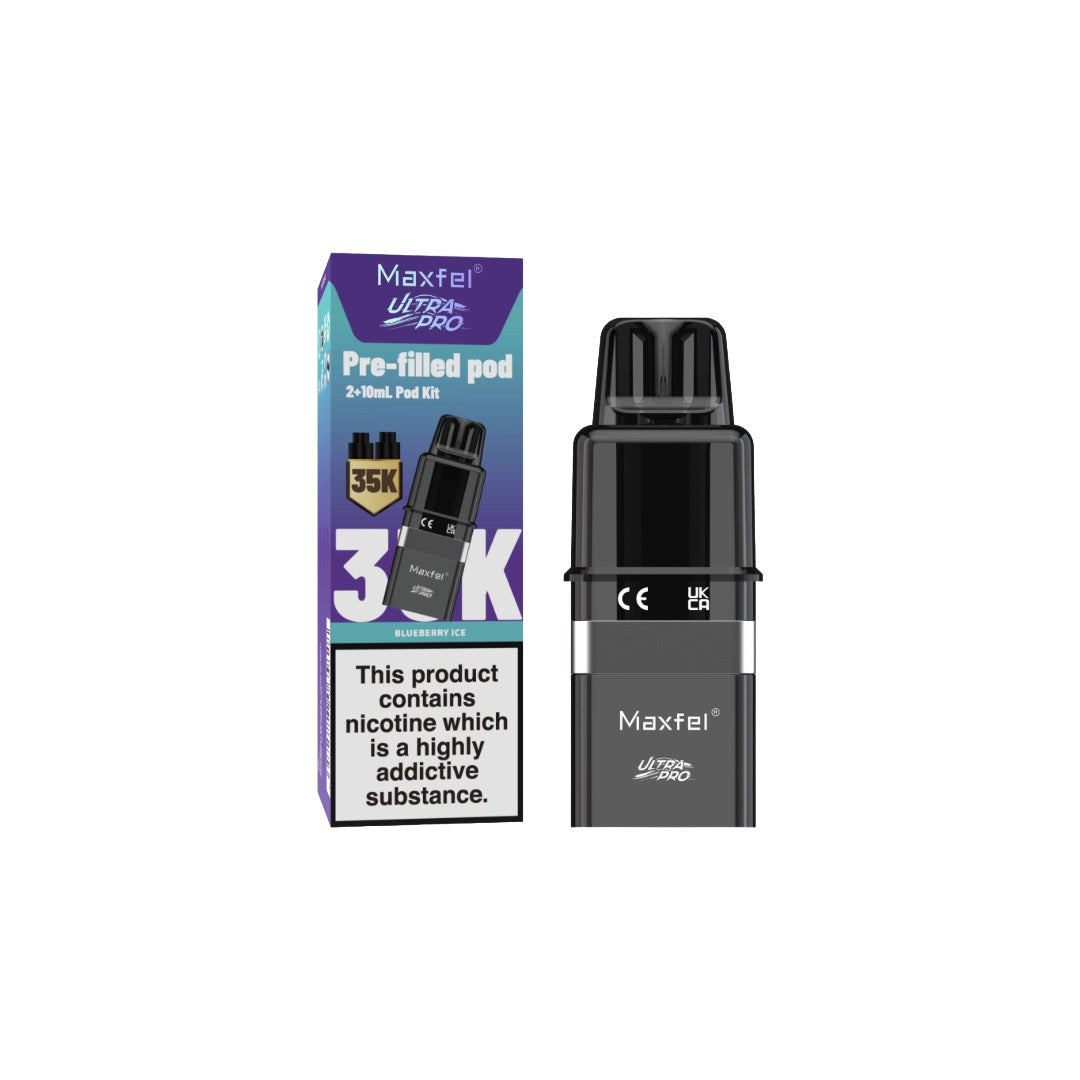 20mg Maxfel Ultra Pro Replacement Prefilled Pods 17500 Puffs
