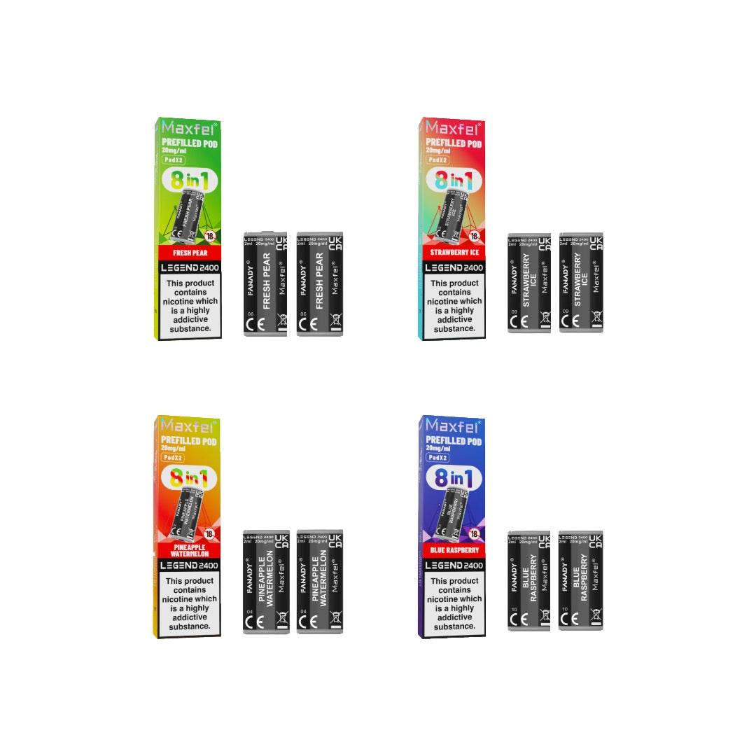 20mg Maxfel Legend Fanady Prefilled Pods 2400 Puffs