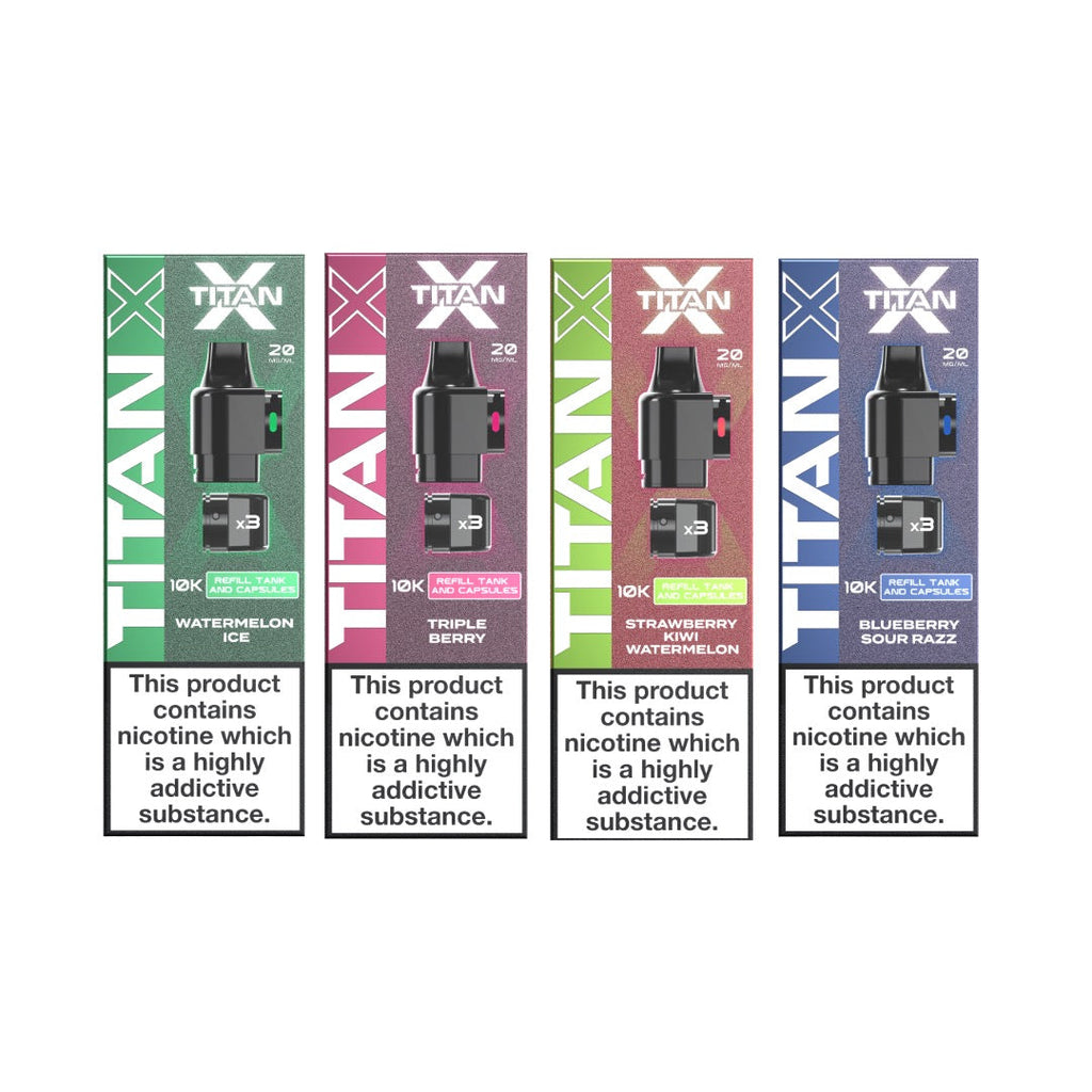 20mg Titan X 10k Puff Prefilled Pods