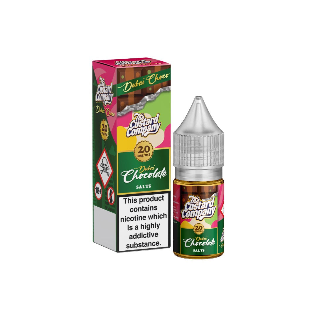 20mg The Custard Company Dubai Chocolate Nic Salt 10ml (50VG/50PG)